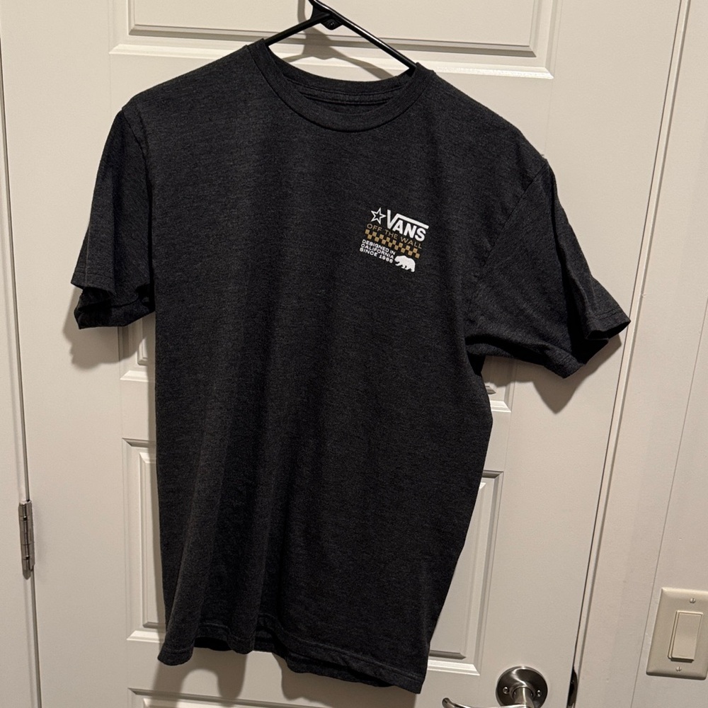Vans Men's Dark Gray Graphic Tee